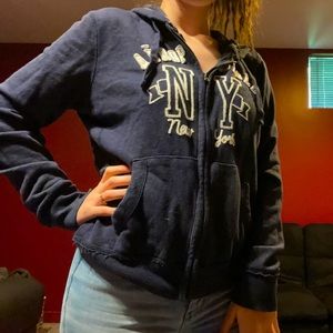 Dark Gray Zip Up Hoodie Aeropostale
